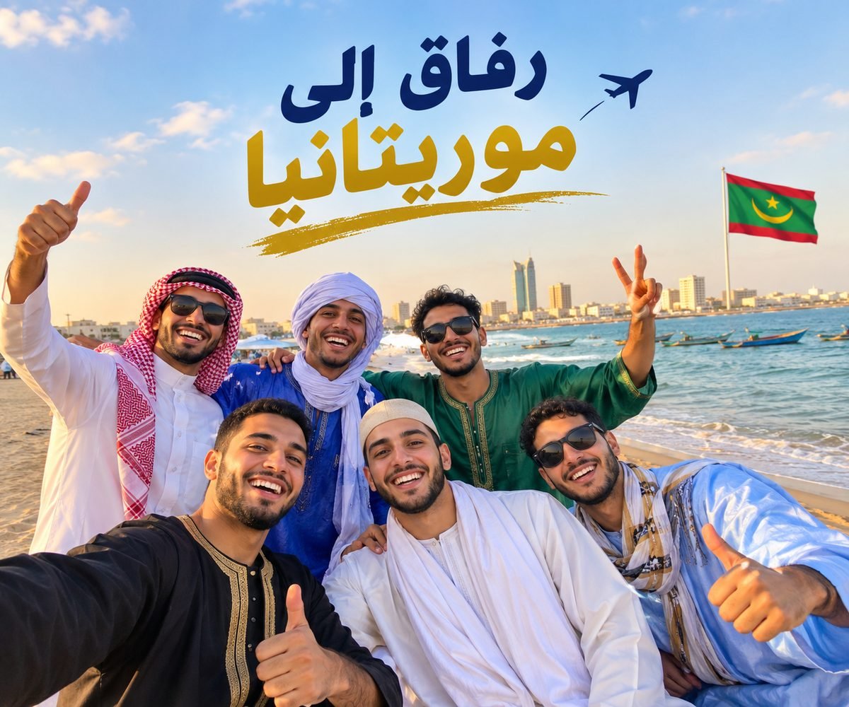 رفاق إلى موريتانيا: شباب عرب على شاطئ نواكشوط
